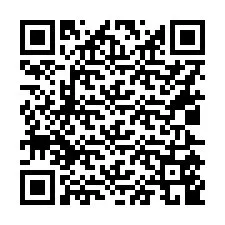 QR код за телефонен номер +16025549050