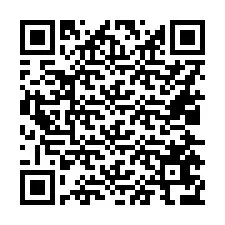 QR-код для номера телефона +16025676787