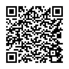 QR код за телефонен номер +16025850394