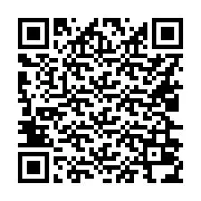 QR код за телефонен номер +16026034066