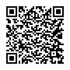 Código QR para número de teléfono +16026279979