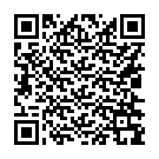 QR kód a telefonszámhoz +16026399654