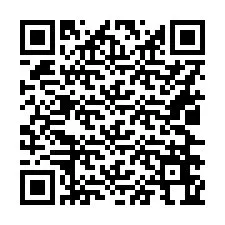 QR код за телефонен номер +16026664635