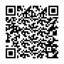 Código QR para número de teléfono +16027050740