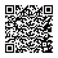 QR код за телефонен номер +16027143747