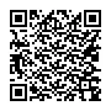 Código QR para número de teléfono +16027344363