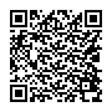 Codice QR per il numero di telefono +16028438678