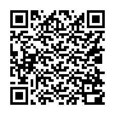 QR-Code für Telefonnummer +16028700648