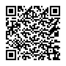 QR-koodi puhelinnumerolle +16033266041