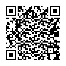 Código QR para número de teléfono +16038194627