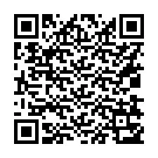 QR-code voor telefoonnummer +16038353410