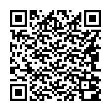 QR-code voor telefoonnummer +16042000012