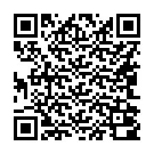 QR-код для номера телефона +16042000016