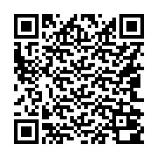 QR-код для номера телефона +16042000018