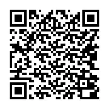Kode QR untuk nomor Telepon +16042000026