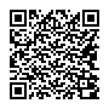 電話番号のQRコード +16042000027