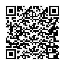 QR-code voor telefoonnummer +16042000047