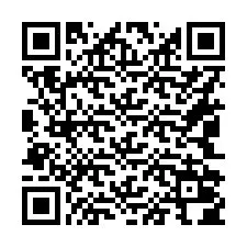 QR-код для номера телефона +16042004421