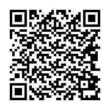 QR-koodi puhelinnumerolle +16042831242