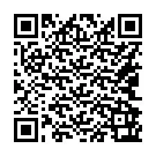Codice QR per il numero di telefono +16042963239