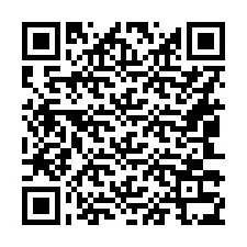 Codice QR per il numero di telefono +16043335345