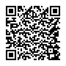 Codice QR per il numero di telefono +16045043469