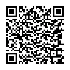 QR Code pour le numéro de téléphone +16047305918