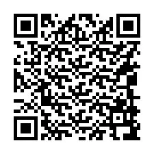 QR-код для номера телефона +16049996740