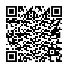 QR-code voor telefoonnummer +16052028447