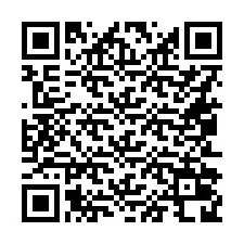 Código QR para número de teléfono +16052028466