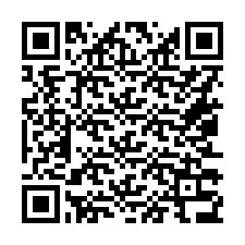 QR-code voor telefoonnummer +16053336299