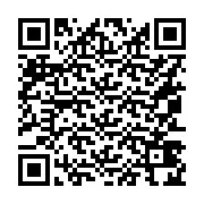 Código QR para número de telefone +16053424970