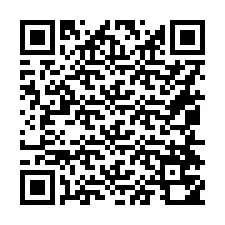 QR код за телефонен номер +16054750621