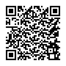 Codice QR per il numero di telefono +16054960709
