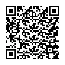 QR Code pour le numéro de téléphone +16055754444