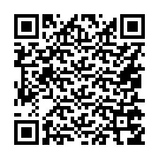 Código QR para número de teléfono +16055756857