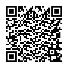 Código QR para número de teléfono +16058243034