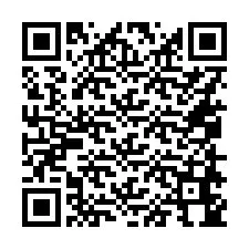 QR-koodi puhelinnumerolle +16058644063