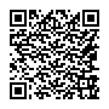 QR-code voor telefoonnummer +16067965099