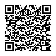 QR-koodi puhelinnumerolle +16072000022