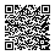 Código QR para número de teléfono +16072001639