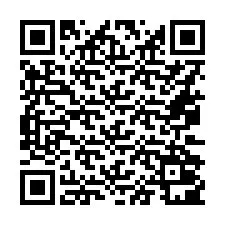 Codice QR per il numero di telefono +16072001657