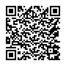 QR-koodi puhelinnumerolle +16072001869