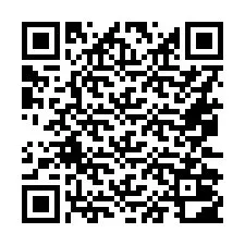 QR-koodi puhelinnumerolle +16072002177