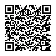 QR kód a telefonszámhoz +16072002342