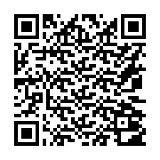Codice QR per il numero di telefono +16072002381