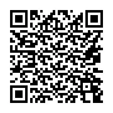 Código QR para número de telefone +16072048647