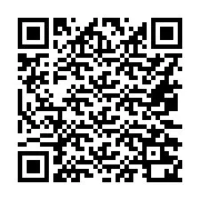 QR-koodi puhelinnumerolle +16072220197