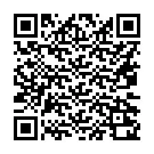 Código QR para número de teléfono +16072220202