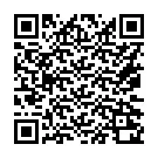 Código QR para número de telefone +16072220219